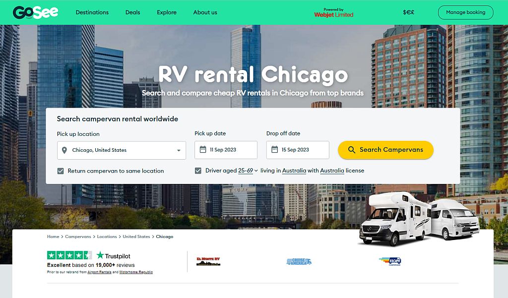 10 Best Campervan & Motorhome/RV Rentals in Chicago [2023]